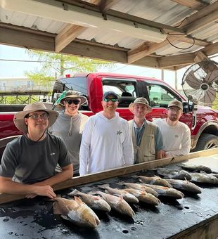 Chase massive bull redfish and speckled trout on exciting inshore and flats fishing adventures near New Orleans, LA.