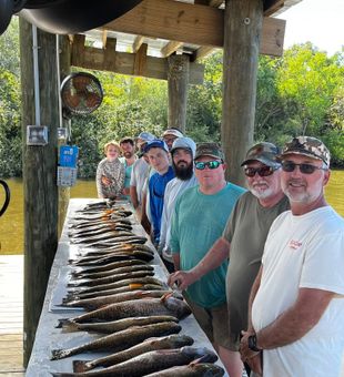 Redfish bite is on fire