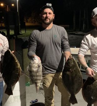 Night Flounder Jigging In Stuart, FL