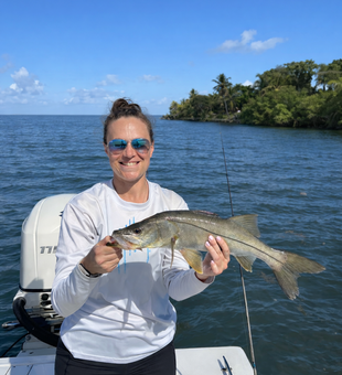 Beautiful Port Salerno snook making the day complete!