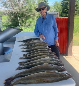 Great fishing day in Beulah ND with impressive catch!