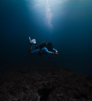 Exploring the depths of Key Largo's underwater world.