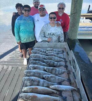 Texas coast fishing in Corpus Christi—can’t beat this view.