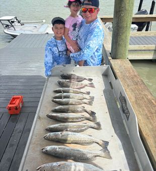 Outstanding speckled trout action in Corpus Christi waters!