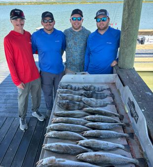 “Reeled in some Corpus Christi trout magic today!