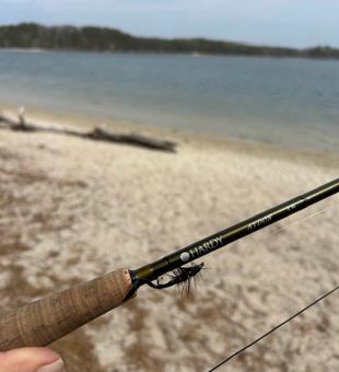 Ready for action with this Hardy fly rod setup!