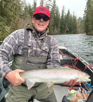 Port Alberni salmon fishing with stunning mountain backdrops