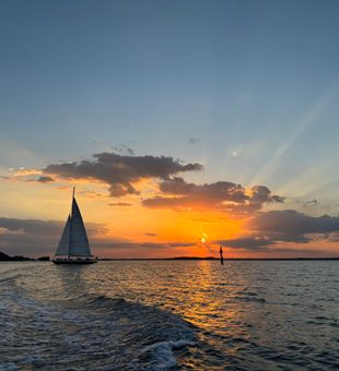 Perfect evening for fishing charters in Bluffton SC waters.