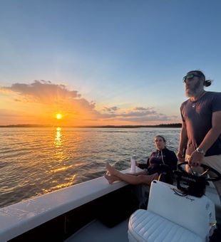 Perfect sunset cruise in Bluffton waters!