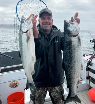 Large Cohos - Winchester Bay, OR.