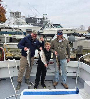 Triple striped bass success in Baltimore MD!