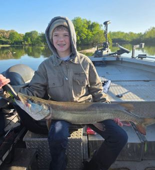 Outstanding Dayton muskellunge caught on guided fishing trip!