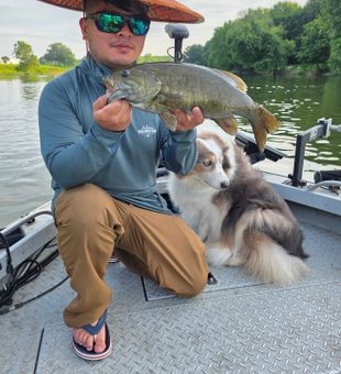 Nice Dayton smallmouth bass on the water!