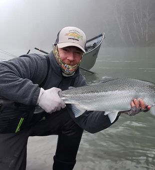 Crisp Chrome Steelhead Catch!