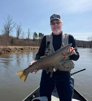 Quality steelhead river catch