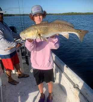 Impressive redfish catch on a sunny day.