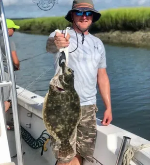 Flounder fish from inshore waters of Bluffton