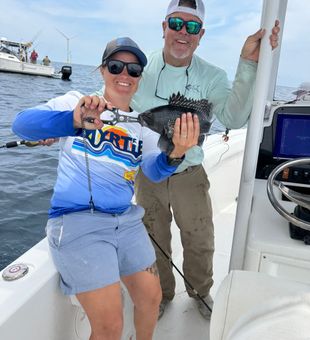 Virginia Beach black sea bass making the trip worthwhile!