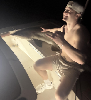 Night fishing success in New Smyrna Beach waters!