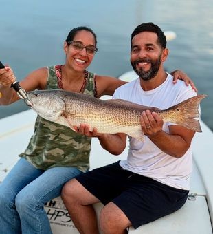 Couple's Red Catch! - New Smyrna, FL.