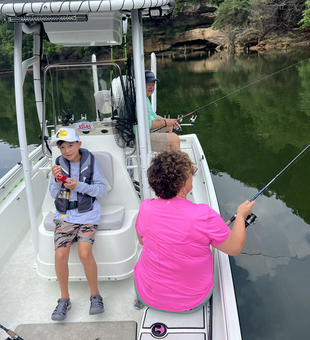 Stormy skies can't dampen the thrill of jigging and trolling at Nolin Lake!