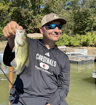 Nice smallmouth bass caught using jigging and trolling techniques in clear conditions!