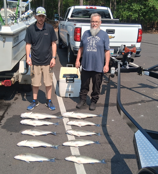 Blasted the striped bass with this trolling light tackle setup at Lake Murray!