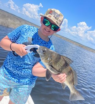 Tallahassee black drum making fishing memories happen!