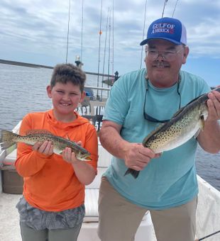 Double speckled trout success in Tallahassee waters!