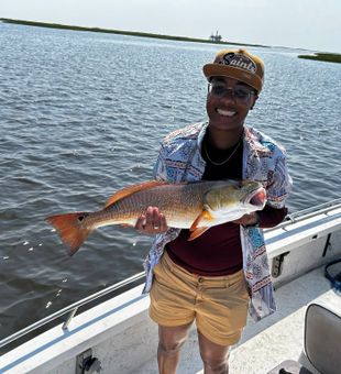 Redfish on a hot day! - Shell Beach, LA.