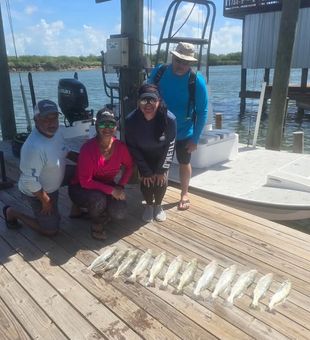 Experience incredible inshore fishing in Arroyo City, TX, where shallow flats and winding channels offer outstanding opportunities to catch trophy redfish, speckled trout, and flounder.