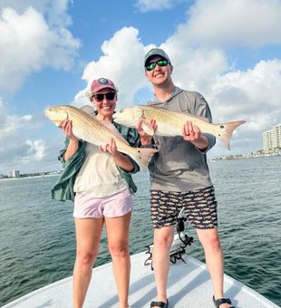 Inshore fishing in Orange Beach, AL – target redfish, speckled trout, and more.