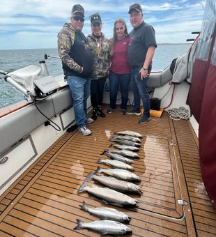 Coho and sockeye salmon success at Sodus Point!