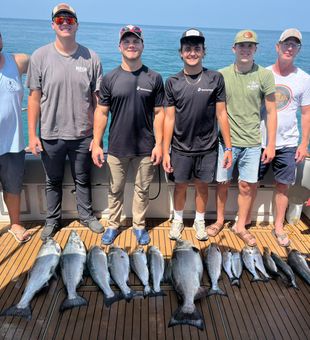 Pink salmon and chinook salmon success in Sodus Point!