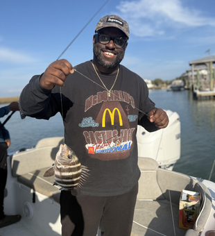 Charleston sheepshead success on the water today!