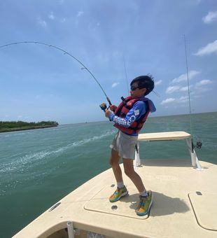 Rods out, fish on!