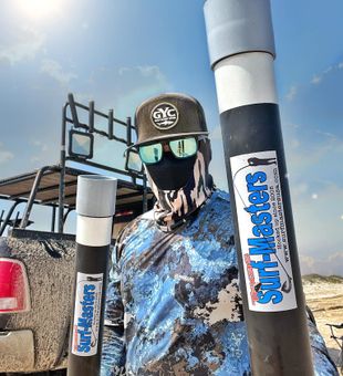 Ready for action with Texas Surf Masters gear.