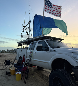 Reeling in the thrill with an Atlantic Sailfish off Bolivar Peninsula!