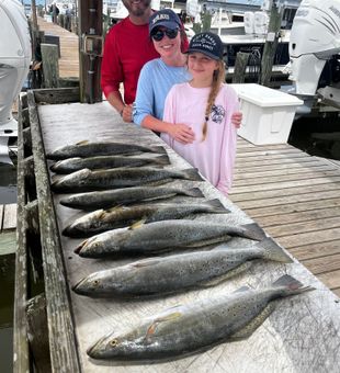 Dauphin Island speckled trout filling up the dock!