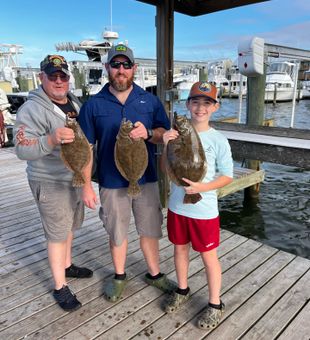 Triple Southern Flounder success at Dauphin Island!