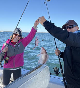 Double red snapper success in Pensacola waters!