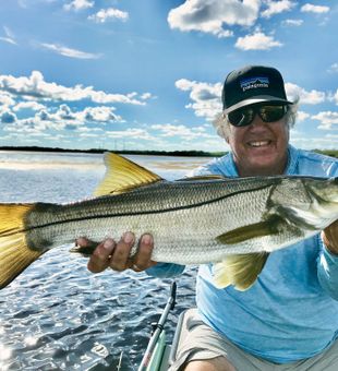 Big smile, bigger snook