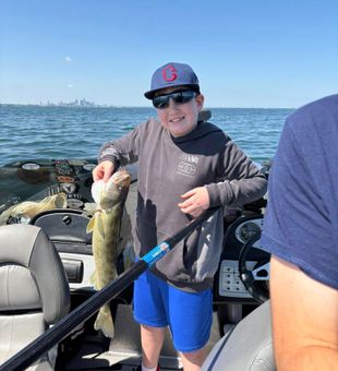 Making memories on the water with a beauty of a walleye!