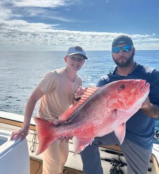 Beautiful Pensacola Beach red snapper hitting the deck!