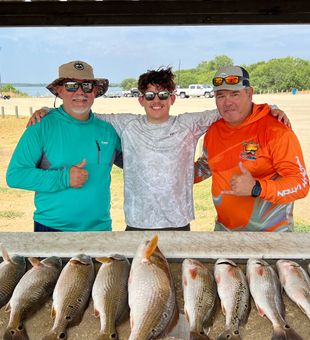 Calaveras Lake Redfish, their big!