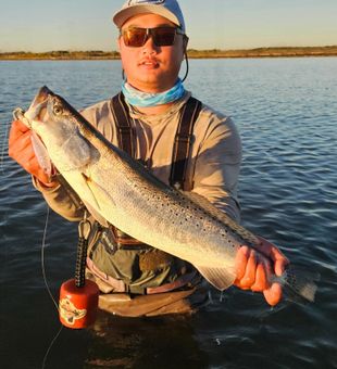 Chasing big Texas speckled trout across the legendary waters of Rockport.