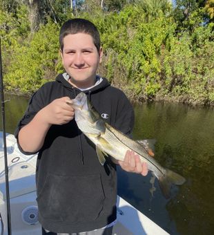 Young Fellow Caught His Trophy Snook!