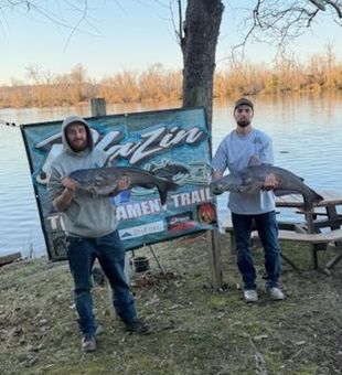 Hooked on the reel of the catch