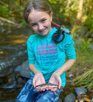 Beautiful brook trout from Paul Smiths NY waters!