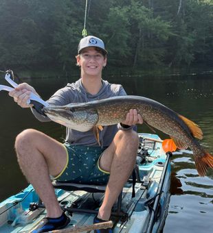 Fishing adventures at Paul Smiths lake